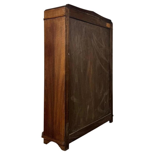 Antique 20th Century Oak Glazed Display Cabinet For Sale - Image 9 of 11