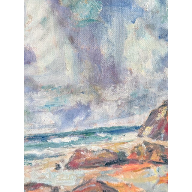 Wood Impressionist Landscape Oil Painting For Sale - Image 7 of 8