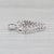 Mid-Century Modern Mid 20th Century 0.73ctw Diamond Open Heart Pendant 10k White Gold For Sale - Image 3 of 5