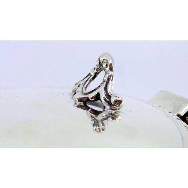 Silver Whisk with Raised Border Lid and Wooden Handle For Sale - Image 3 of 9