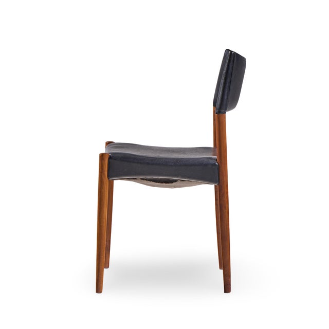 Wood Villy Schou Andersen Mid Century Danish Teak Dining Chairs - Set of 4 For Sale - Image 7 of 12