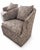 Thomasville Pair of Thomasville Upholstered Swivel Lounge Chairs For Sale - Image 4 of 11
