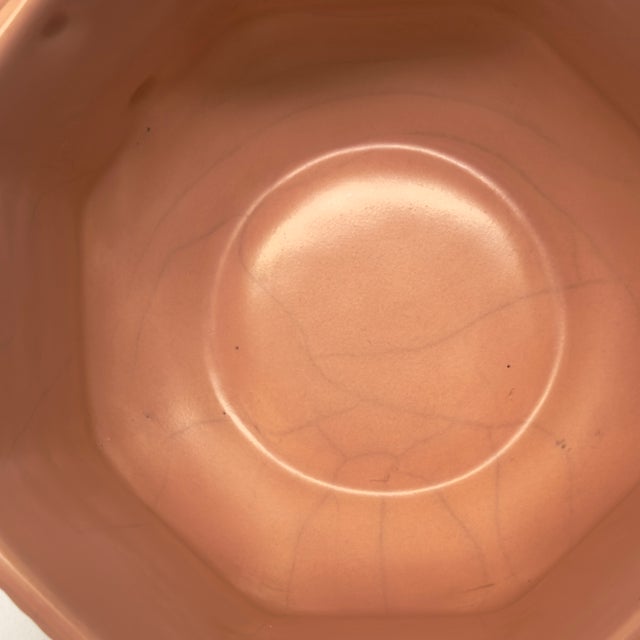 Blush Colored Tea Set With Textural Netting Motif by Bordallo Pinheiro Portugal - 16 Pieces / Serves 6 For Sale - Image 17 of 18