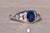 The Wembley: Natural Sapphire and Diamond Ring in White Gold For Sale - Image 9 of 11
