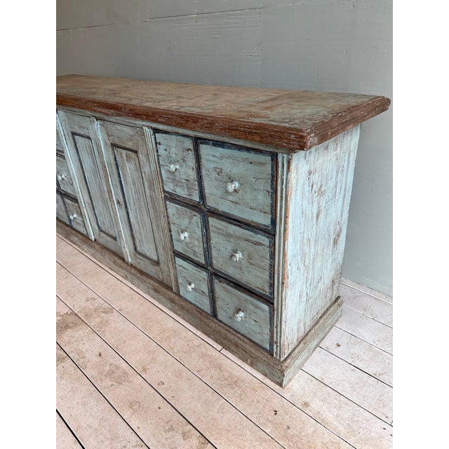 Italian Painted Multi Drawer, Sideboard Credenza For Sale - Image 10 of 11