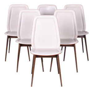 Art Deco Dining Chairs attributed to Jules Leleu, France, 1940s, Set of 6