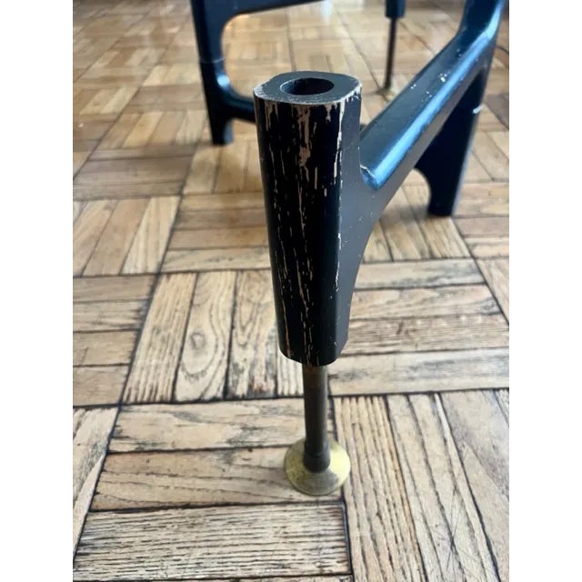 Metal 1960s Marble Table With Articulated Tripod Base For Sale - Image 7 of 10