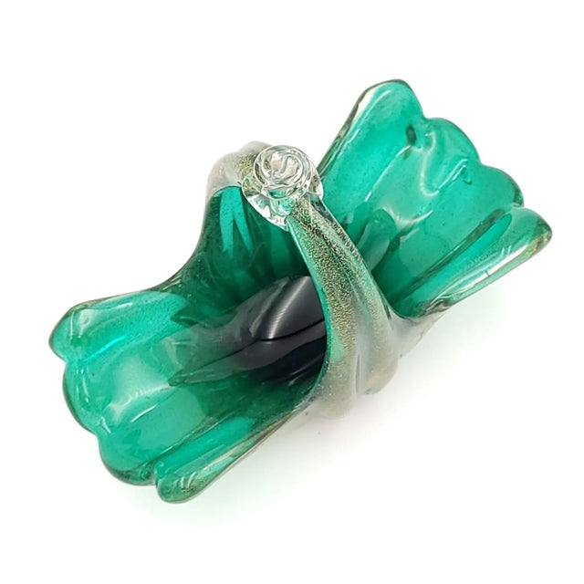 Vintage Murano Style Glass Dish, Italy Circa 1960 For Sale In San Francisco - Image 6 of 7