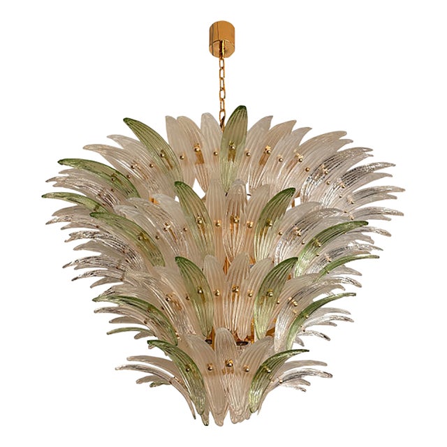 Sputnik Murano Style Glass Palmetta Chandelier by Simoeng For Sale