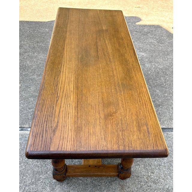 Vintage Country French Coffee Table With Two Drawers For Sale In Dallas - Image 6 of 12