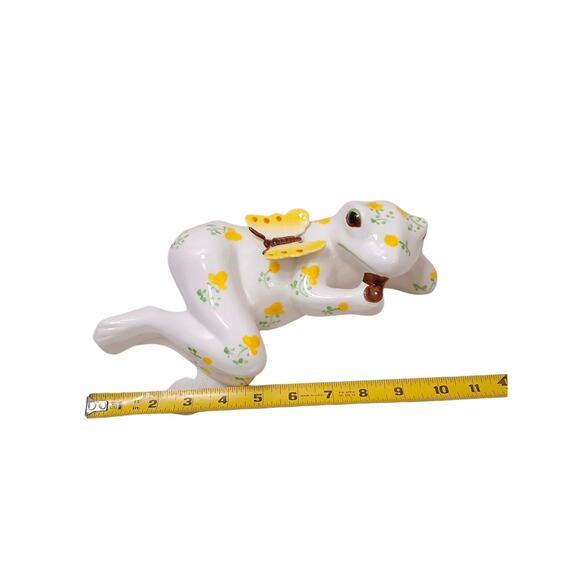 Anthropomorphic Ceramic Relaxing Frog Large 11" Designer Collectible Vintage Rare For Sale In San Diego - Image 6 of 11