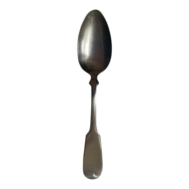 Mid 19th Century Single German Silver Spoon Hall & Elton, Geneva, Ny For Sale