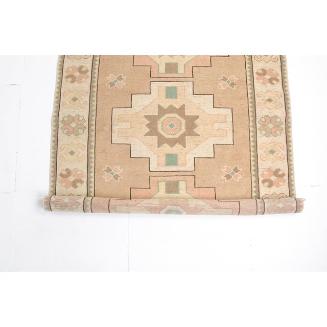 Textile 1960s Oushak Floral Handmade Carpet For Sale - Image 7 of 10