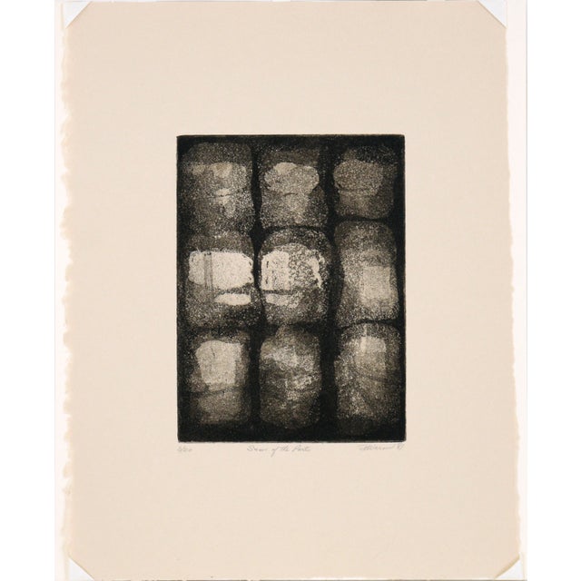 Black "Sum of the Parts" - Abstract Etching in Ink on Paper (#3/20) For Sale - Image 8 of 8