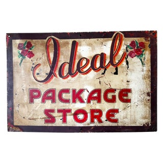 Antique Trade Liquor Sign For Sale