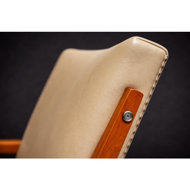 Armchair in Beige Faux Leather, Jose Zanine Caldas, 1950s - Lot 107 For Sale - Image 9 of 12
