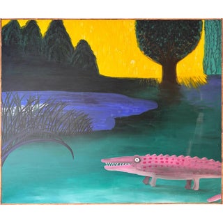 Virginia Panichi, Composition, Large Acrylic on Canvas, 2010 For Sale