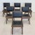 Mid-Century Modern Set Six Authentic Upholstered Armless Dining / Side Chairs, Mid-Century Modern For Sale - Image 3 of 13