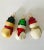 Cute set of 3 pcs Vintage European Traditional Glass Handpainted Christmas Ornaments- Snowmen buddies , 3,5”.