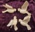 Vintage White Porcelain Irredescent Dove Ornaments Set of 4 For Sale - Image 10 of 14