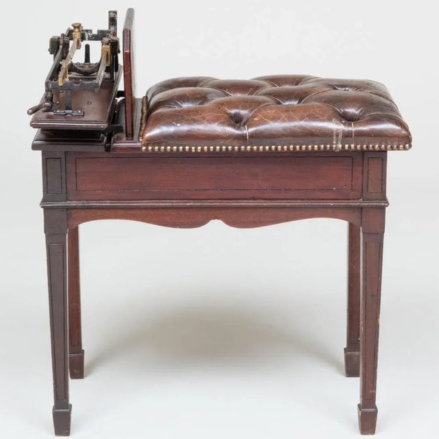 English Early 19th Century English Mahogany and Leather Jockey Scale by W & T Avery For Sale - Image 3 of 12