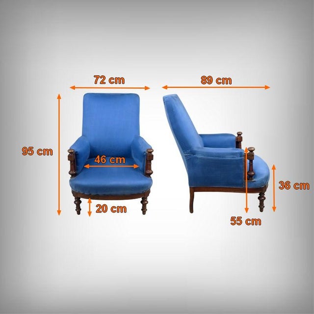 Walnut Bergère Armchair, Early 20th Century For Sale - Image 15 of 16