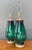 Late 20th Century Vintage Emerald Glass Table Lamps - Set of 2 For Sale - Image 5 of 14