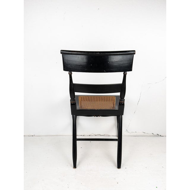 Late 19th Century Late 19th Century Hitchcock Style Chair With Cane Seat For Sale - Image 5 of 15