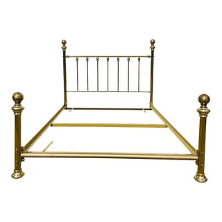 Mid 20th Century Vintage Brass Bed For Sale
