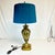 Vintage Art Deco Hollywood Regency Chippendale Winged Nike Greek Goddess Brass Table Lamp, New Pleated Shade For Sale - Image 12 of 14