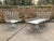 Metal Mid 20th Century Russell Woodard Patio Chaise and Lounge Chair, Attributed to Herbert Saiger - Set of 2 For Sale - Image 7 of 9
