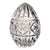 Bohemian Czech Large Clear Crystal Egg Paper Weight For Sale