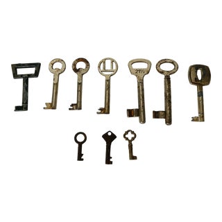 Vintage Skeleton Keys- 10 Pieces For Sale