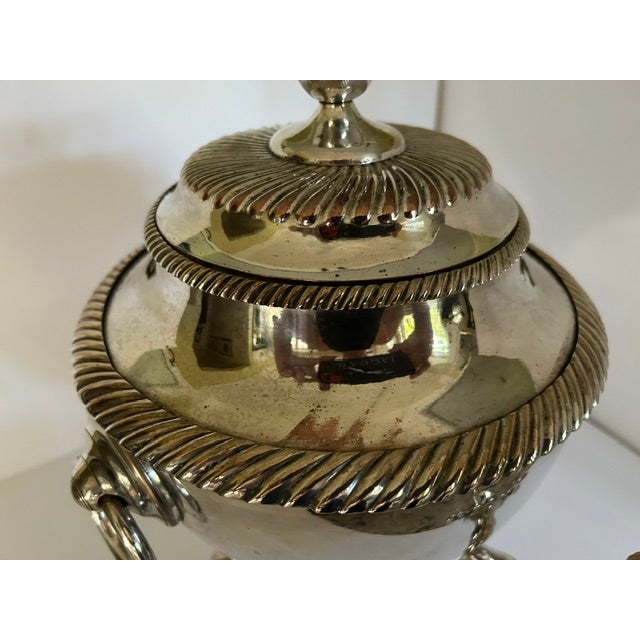 Coffee Antique Silver-Plated Coffee Samovar For Sale - Image 8 of 13