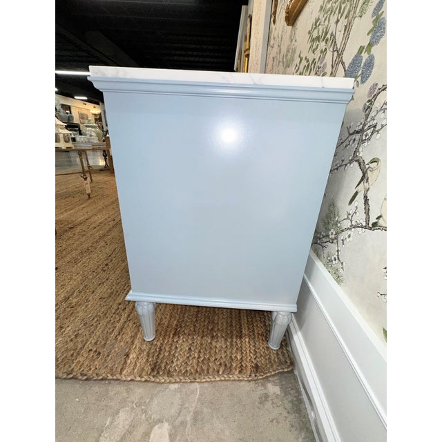 2020s Royal Nightstand With Statuary Marble Top For Sale - Image 5 of 8