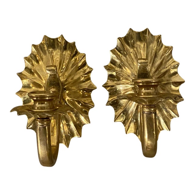 1920s Caldwell Gilt Bronze Sconces - a Pair For Sale