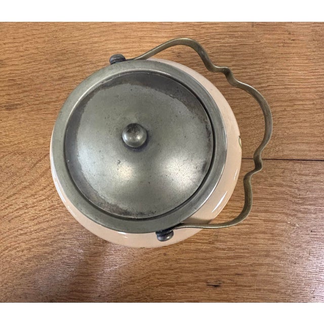 19th Century Antique English Porcelain Biscuit Barrel For Sale - Image 5 of 8