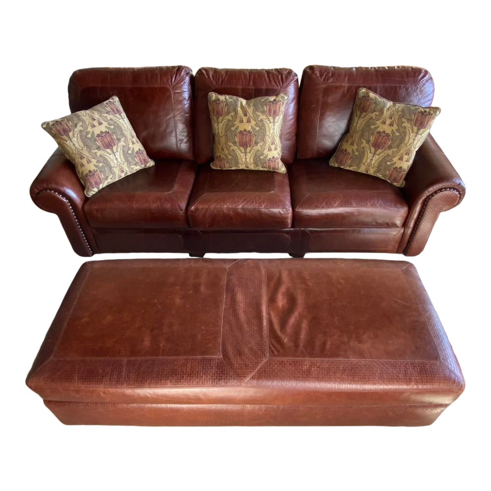 Stickley Santa Fe Sofa & Ottoman Chairish