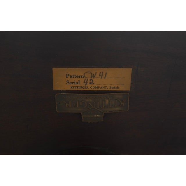 Kittinger Colonial Williamsburg Cw-41 Leather Top Tilt Games Table For Sale - Image 18 of 18