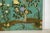 Vintage Chinese Four-Panel Screen with Hand-Painted Blossoms on Teal Ground For Sale - Image 12 of 12