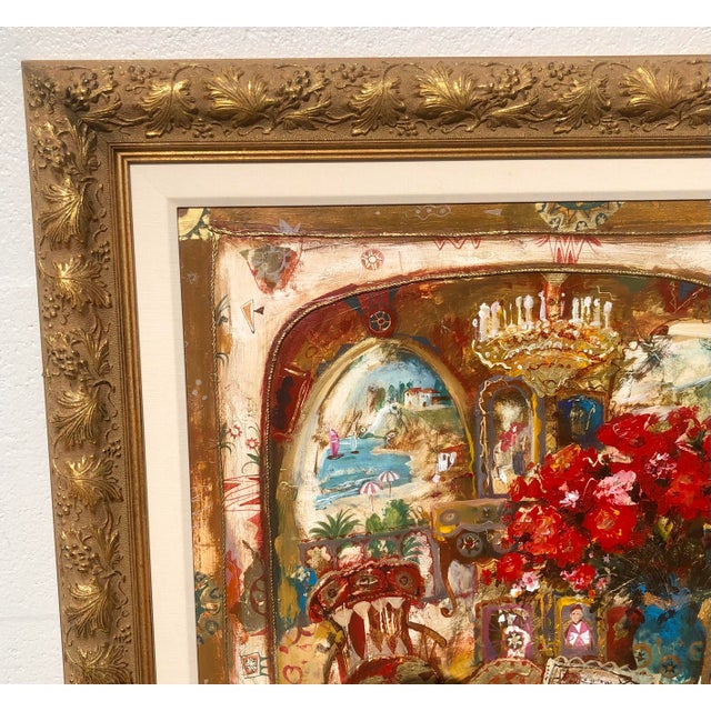 Textile Kim Tkatch (Born1963-) Oil on Canvas Original Signed Painting Framed For Sale - Image 7 of 14
