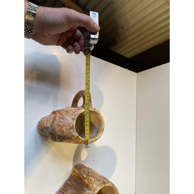 Vintage Stoneware Skull Mugs from Le Cercueil in Brussels, 1970s, Set of 2 For Sale - Image 10 of 12