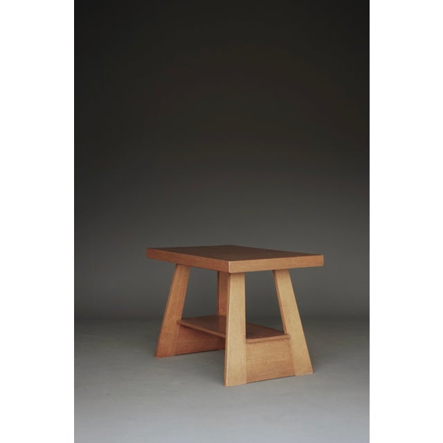 Wood Dutch Oak Side Table, 1950s For Sale - Image 7 of 18