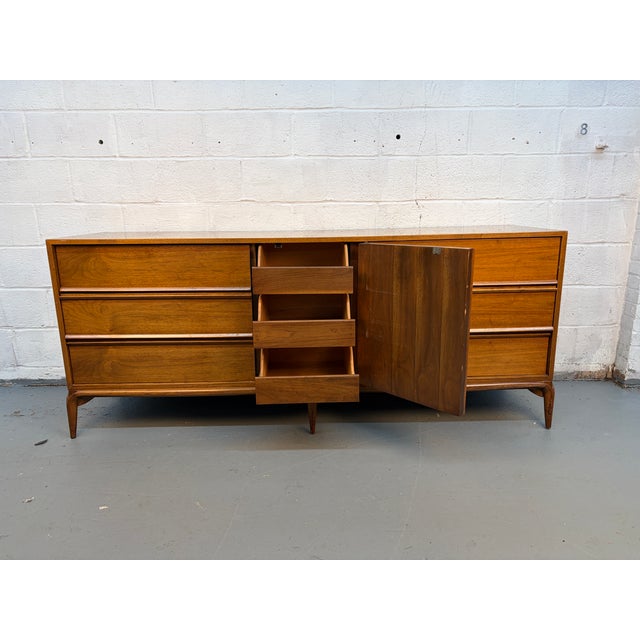 1960s Mid-Century Sculptural Walnut Dresser For Sale - Image 14 of 16