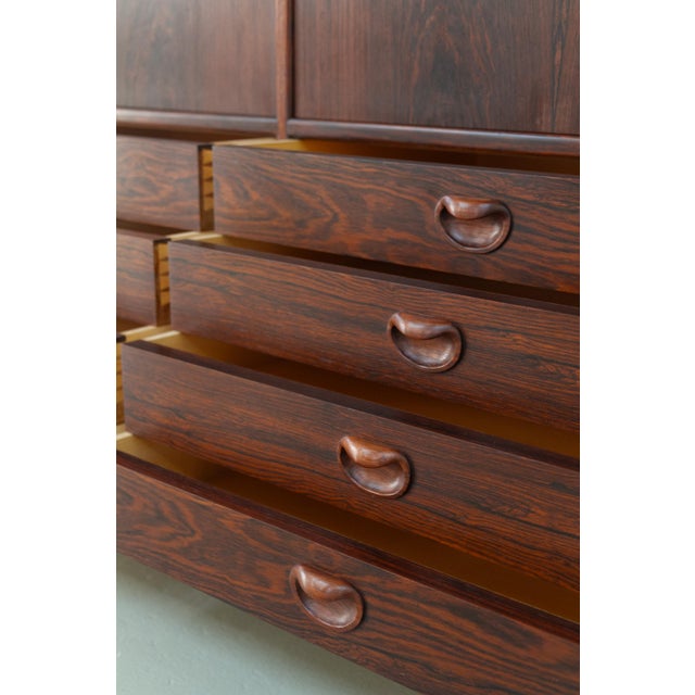 Mid-Century Modern Danish Rosewood Dresser Cabinet by Axel S. Albeck, 1950s For Sale - Image 13 of 18