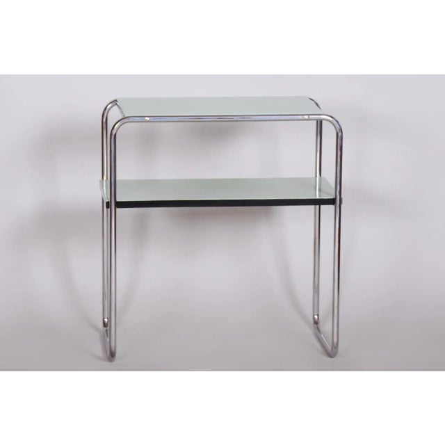 Silver Art Deco Side Table by Marcel Breuer for Thonet, 1930s For Sale - Image 8 of 9