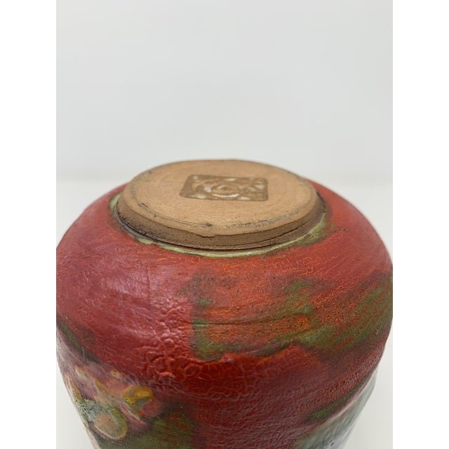 Mid 20th Century Colorful Ceramic Bud Vase For Sale - Image 10 of 11