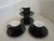 Mid 20th Century Mid 20th Century Demitasse Cups + Saucers Expresso Set - 4 Dainty Tea Cups + Matching Plates New For Sale - Image 5 of 10