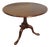 1770s English Georgian Tilt Top Round Pedestal Table For Sale