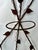 Wrought Iron Wall-Mounted Plant Holder With Garden Tools and Leaves For Sale - Image 10 of 10
